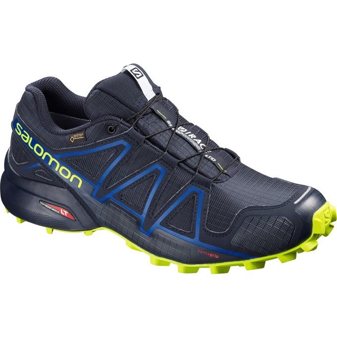 Salomon Israel SPEEDCROSS 4 GTX® S/RACE LTD - Mens Trail Running Shoes - Navy (UEWJ-49827)